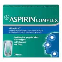 ASPIRIN COMPLEX tasak granulátummal szuszpenzió készítéséhez, 20 db