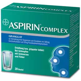 ASPIRIN COMPLEX tasak granulátummal szuszpenzió készítéséhez, 20 db