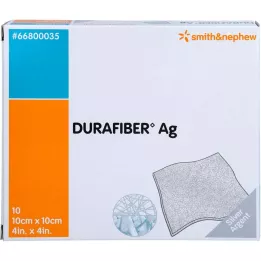 DURAFIBER Ag 10x10 cm-es kötszer, 10 db