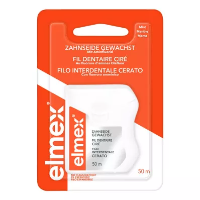 ELMEX Amin-fluoriddal viaszolt fogselyem, 50 m