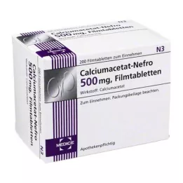 CALCIUMACETAT NEFRO 500 mg filmtabletta, 200 db