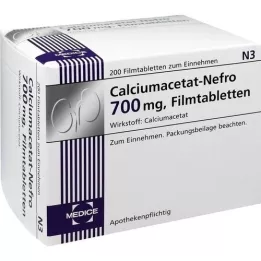 CALCIUMACETAT NEFRO 700 mg filmtabletta, 200 db