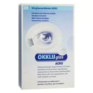 OKKLUGLAS Aero óraüveg kötszer, 20 db OKKLUGLAS Aero óraüveg kötszer, 20 db