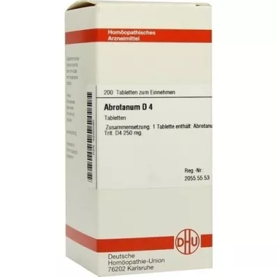 ABROTANUM D 4 tabletta, 200 db