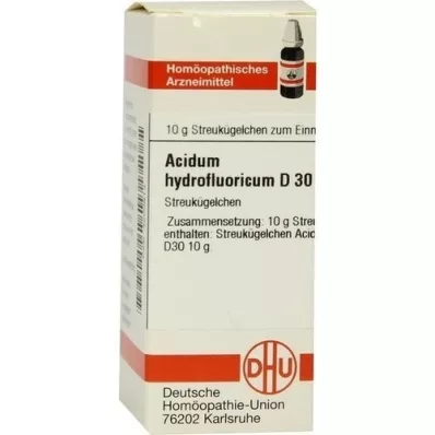 ACIDUM HYDROFLUORICUM D 30 gömböcskék, 10 g