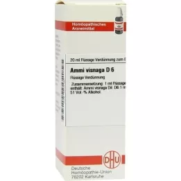 AMMI VISNAGA D 6 Hígítás, 20 ml