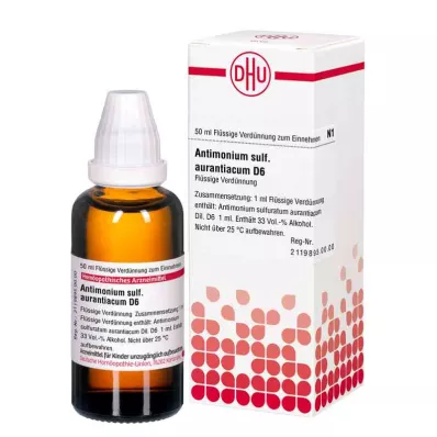 ANTIMONIUM SULFURATUM aurantiacum D 6 Hígítás, 50 ml
