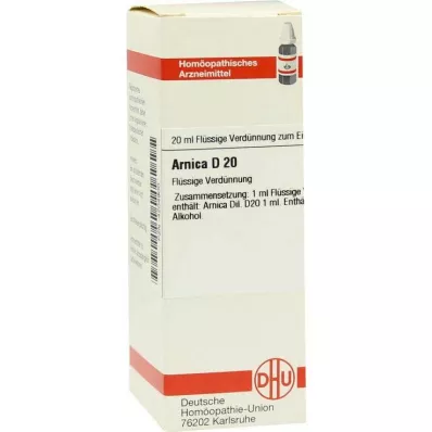 ARNICA D 20 hígítás, 20 ml ARNICA D 20 hígítás, 20 ml