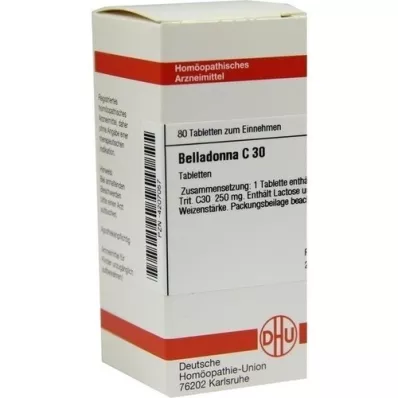 BELLADONNA C 30 tabletta, 80 db