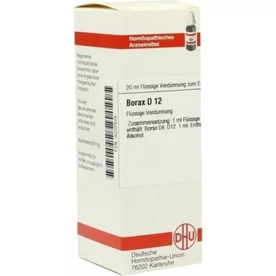 BORAX D 12 Hígítás, 20 ml