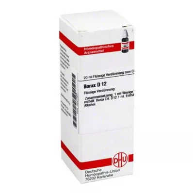 BORAX D 12 Hígítás, 20 ml
