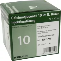 CALCIUMGLUCONAT 10% MPC Injekciós oldat, 20X10 ml