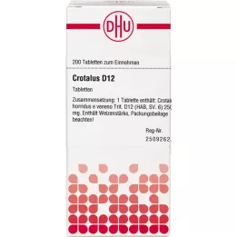 CROTALUS D 12 tabletta, 200 db