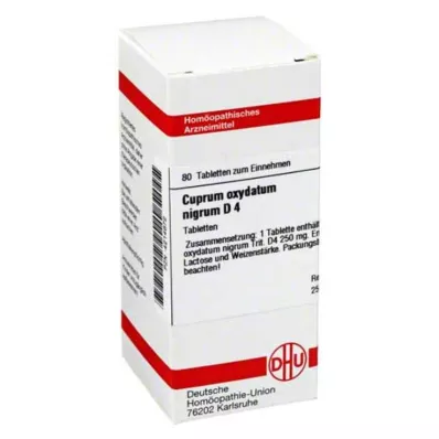CUPRUM OXYDATUM nigrum D 4 tabletta, 80 db