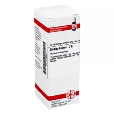 GINKGO BILOBA D 6 Hígítás, 20 ml GINKGO BILOBA D 6 Hígítás, 20 ml