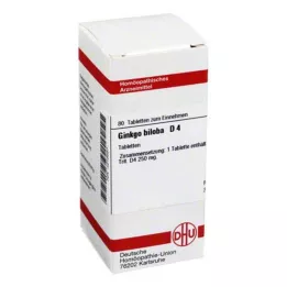 GINKGO BILOBA D 4 tabletta, 80 db