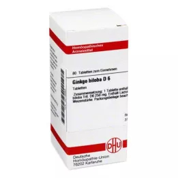GINKGO BILOBA D 6 tabletta, 80 db
