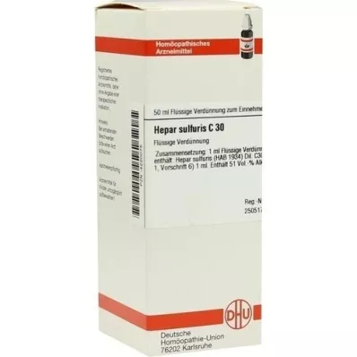 HEPAR SULFURIS C 30 Hígítás, 50 ml