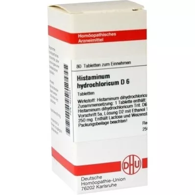HISTAMINUM hydrochloricum D 6 tabletta, 80 db