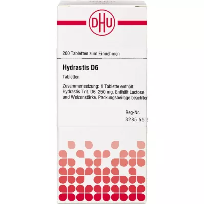 HYDRASTIS D 6 tabletta, 200 db