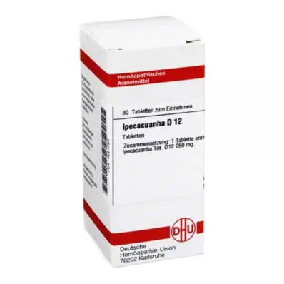 IPECACUANHA D 12 tabletta, 80 db
