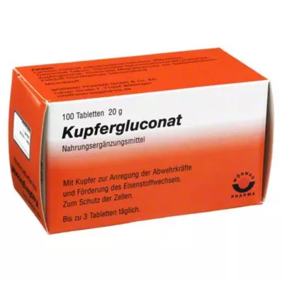 KUPFERGLUCONAT tabletta, 100 db