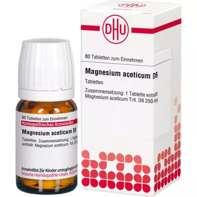 MAGNESIUM ACETICUM D 6 tabletta, 80 db