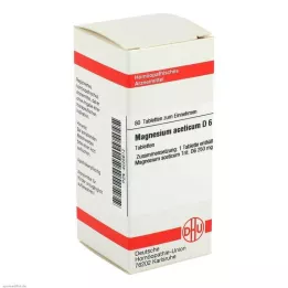 MAGNESIUM ACETICUM D 6 tabletta, 80 db
