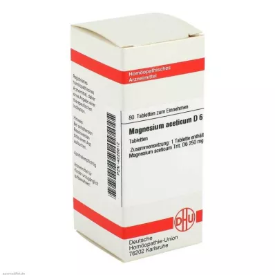 MAGNESIUM ACETICUM D 6 tabletta, 80 db