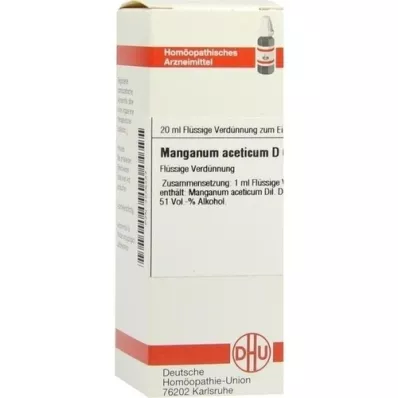 MANGANUM ACETICUM D 6 Hígítás, 20 ml