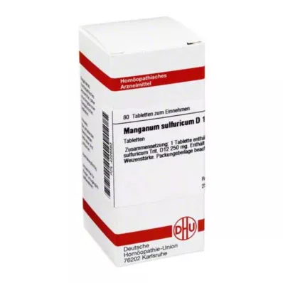 MANGANUM SULFURICUM D 12 tabletta, 80 db