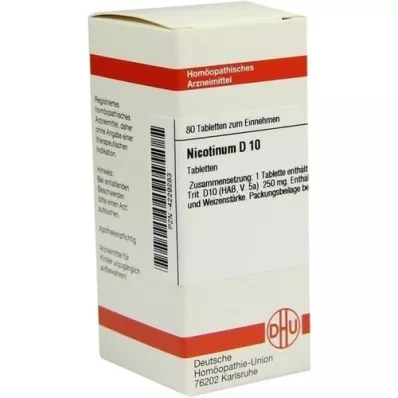NICOTINUM D 10 tabletta, 80 db