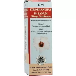 STROPHANTHUS D 4 Sanum csepp, 30 ml