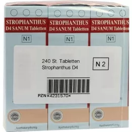 STROPHANTHUS D 4 Sanum tabletta, 3X80 St