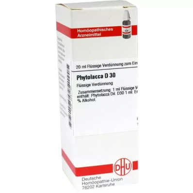PHYTOLACCA D 30 Hígítás, 20 ml
