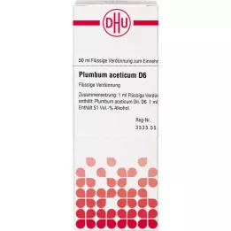 PLUMBUM ACETICUM D 6 hígítás, 50 ml