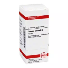 QUASSIA D 6 tabletta, 80 db