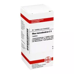 RHUS TOXICODENDRON C 6 tabletta, 80 db