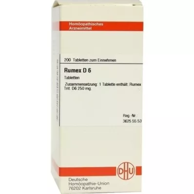 RUMEX D 6 tabletta, 200 db