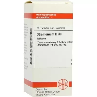 STRAMONIUM D 30 tabletta, 80 db