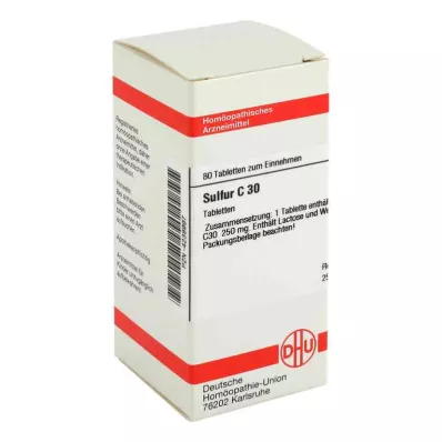 SULFUR C 30 tabletta, 80 db