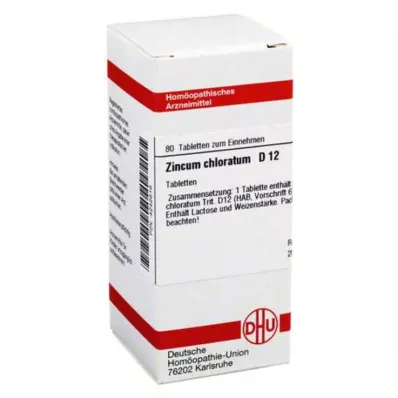 ZINCUM CHLORATUM D 12 tabletta, 80 db