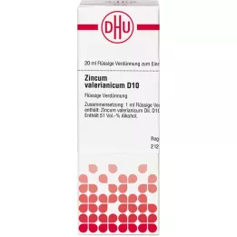 ZINCUM VALERIANICUM D 10 Hígítás, 20 ml