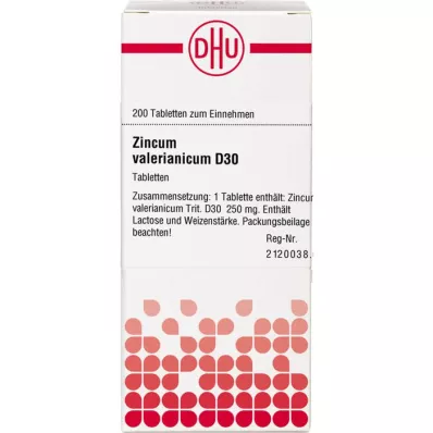 ZINCUM VALERIANICUM D 30 tabletta, 200 db
