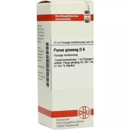 PANAX GINSENG D 6 Hígítás, 20 ml