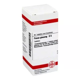 PANAX GINSENG D 6 tabletta, 80 db