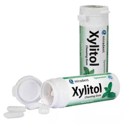 MIRADENT Xilit rágógumi Spearmint, 30 db