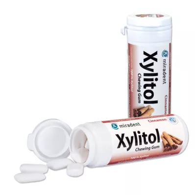 MIRADENT Xilit rágógumi fahéj, 30 db