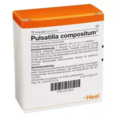 Pulsatilla Compositum ampullák, 10 db