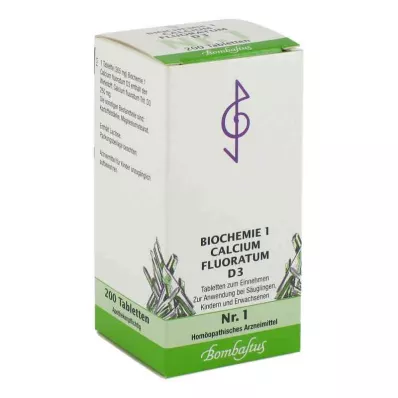 BIOCHEMIE 1 Calcium fluoratum D 3 tabletta, 200 db BIOCHEMIE 1 Calcium fluoratum D 3 tabletta, 200 db